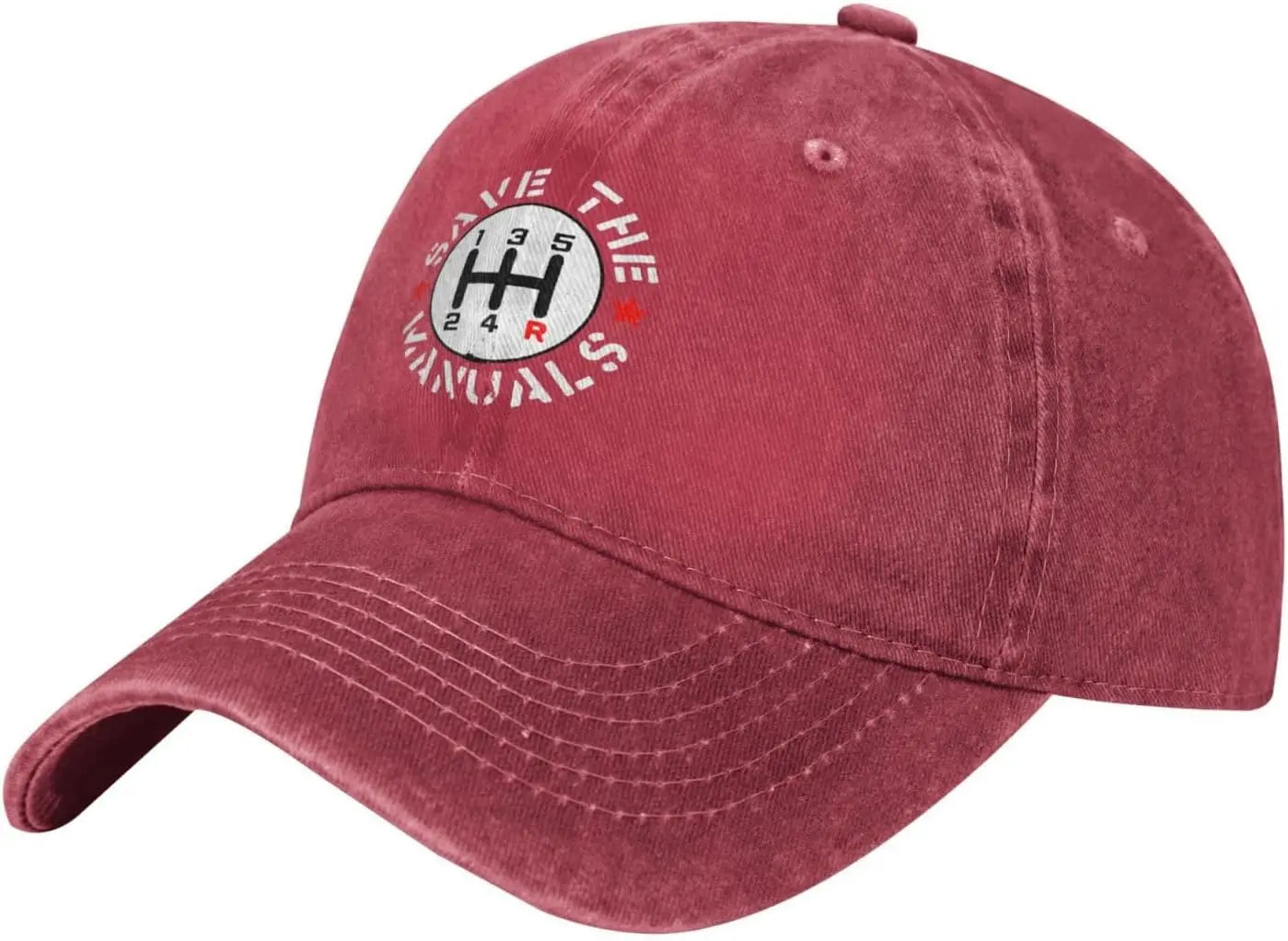 Save The Manuals 5 Speed Gear Shift Baseball Cap
