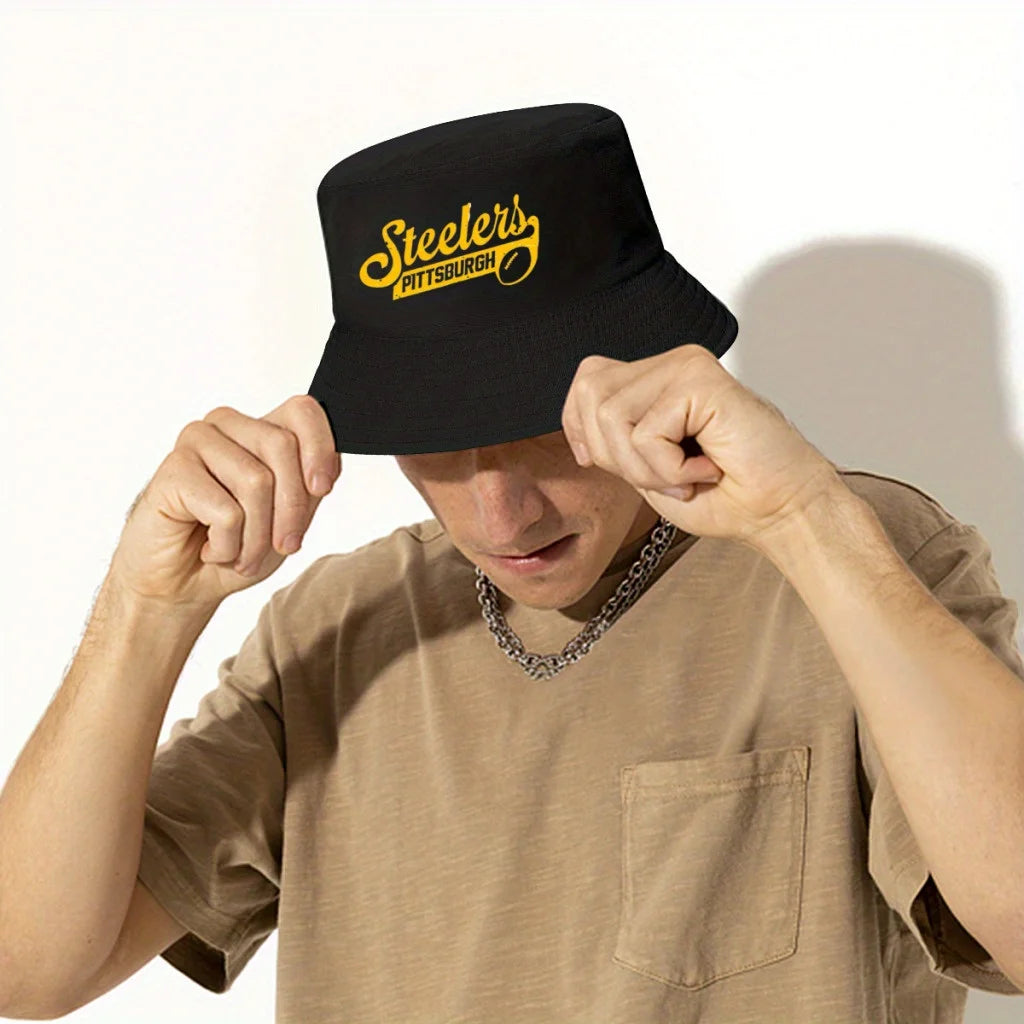 Vintage Steelers Spring Summer Bucket Hat