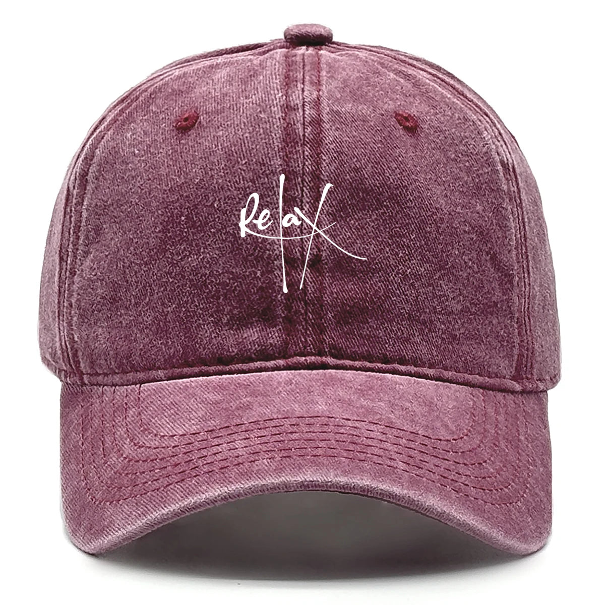 Relax Print Adjustable Mesh Snapback Baseball Cap