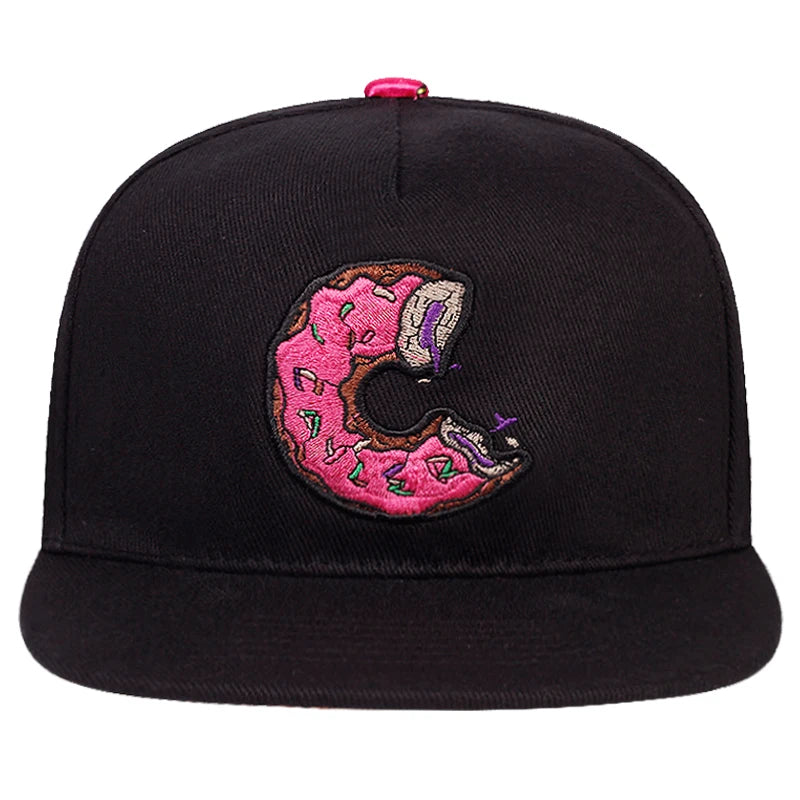 Unisex Doughnut Embroidery Hip-hop Hats