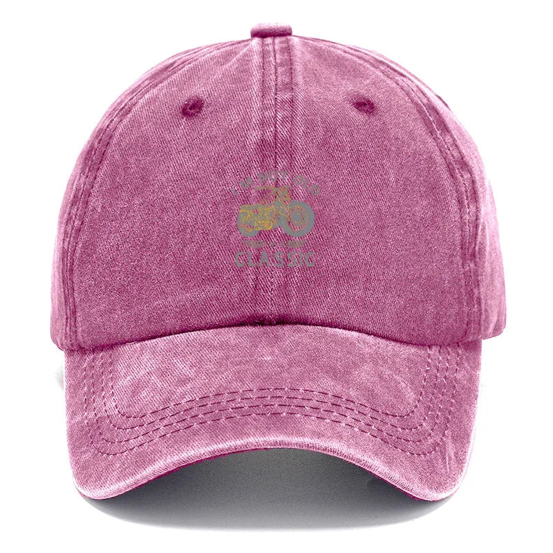 Vintage Washed Motorcycle Pattern Road Trip Baseball Cap