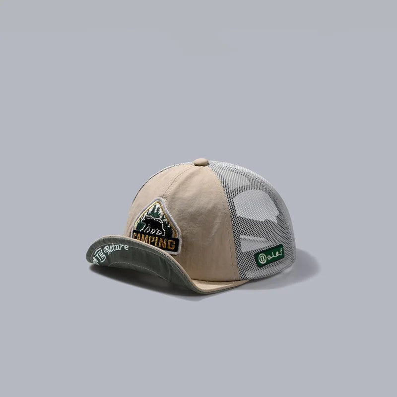 Big Size Mesh Short Visor Baseball Cap