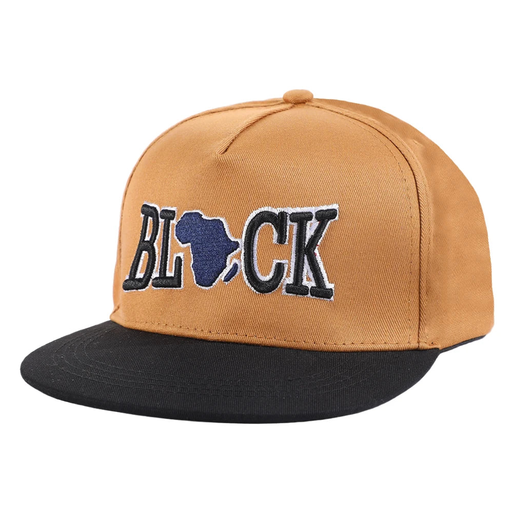 Spliced Letter Embroidered Street Trend Snapback Cap
