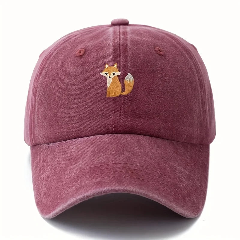 Cute Fox Print Daily Casual Baseball Cap