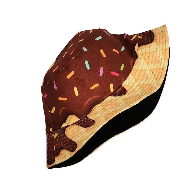 Four Seasons Cartoon Print Polyester Bucket Hat
