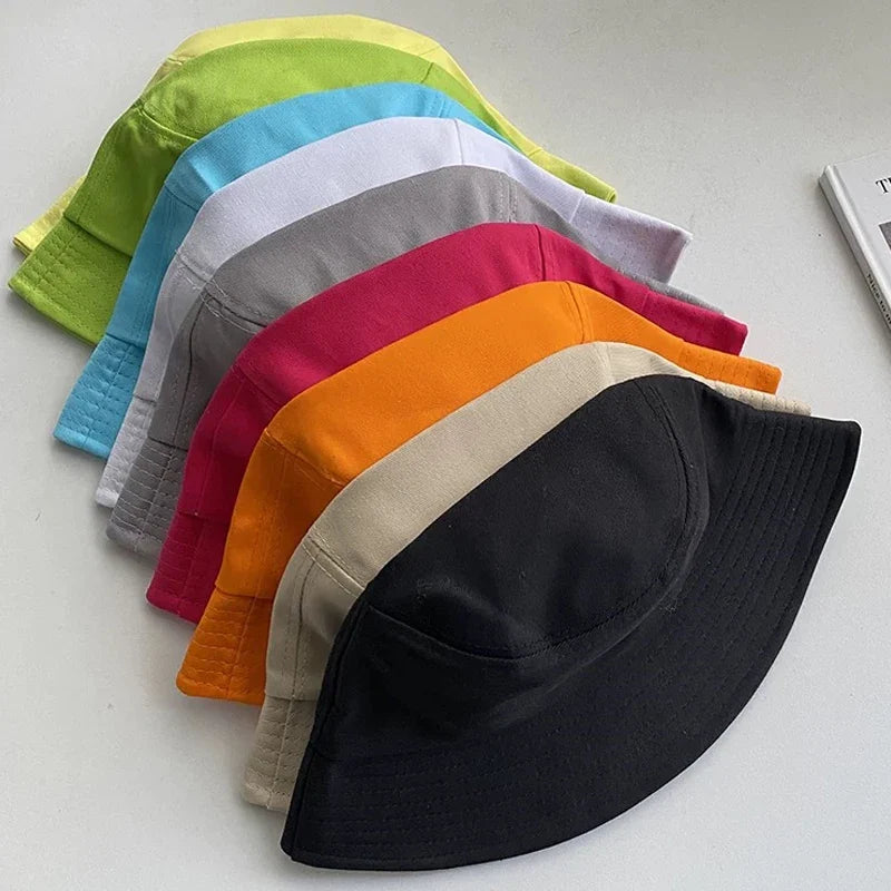 Cotton Summer Bucket Hat Children Candy