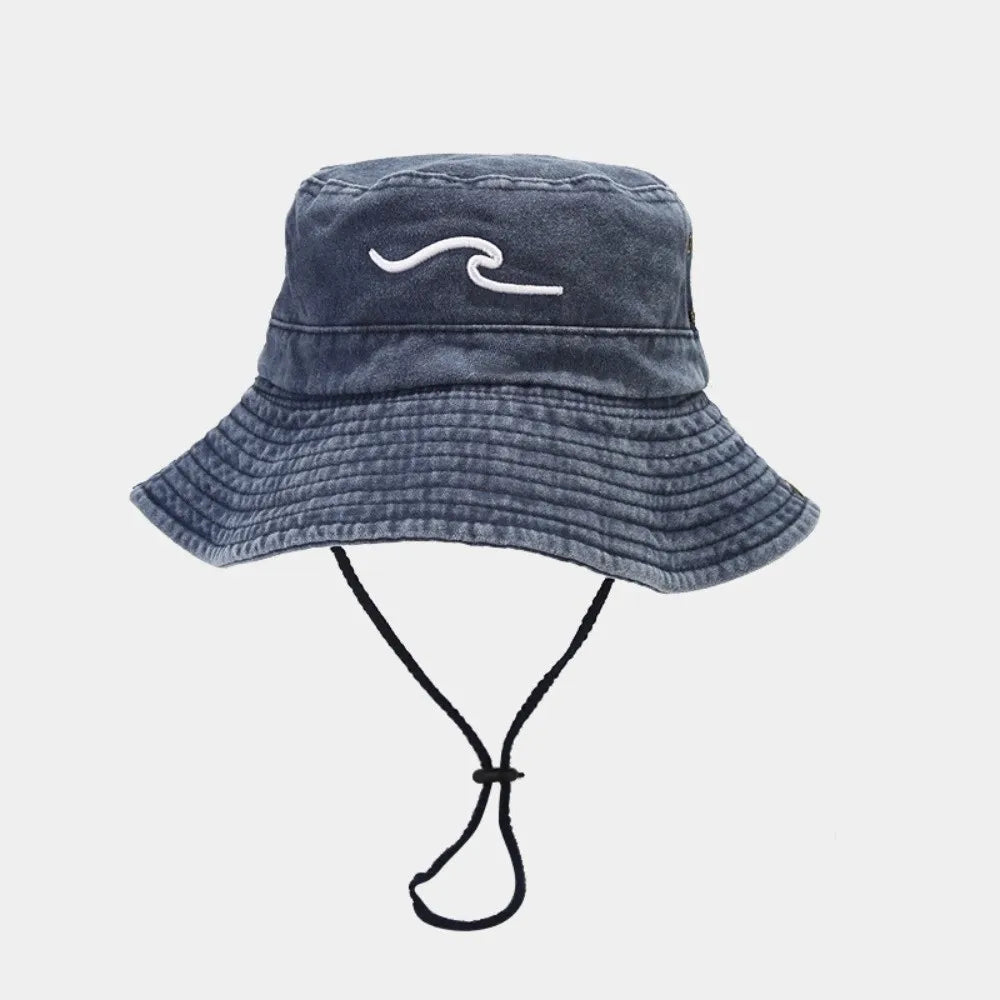 Breathable Cotton Embroidered Sunshade Bucket Hat