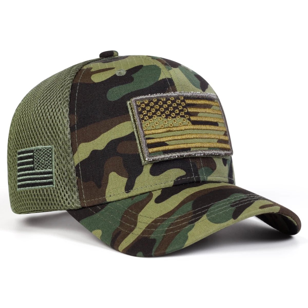 American Flag Camouflage Baseball Cap