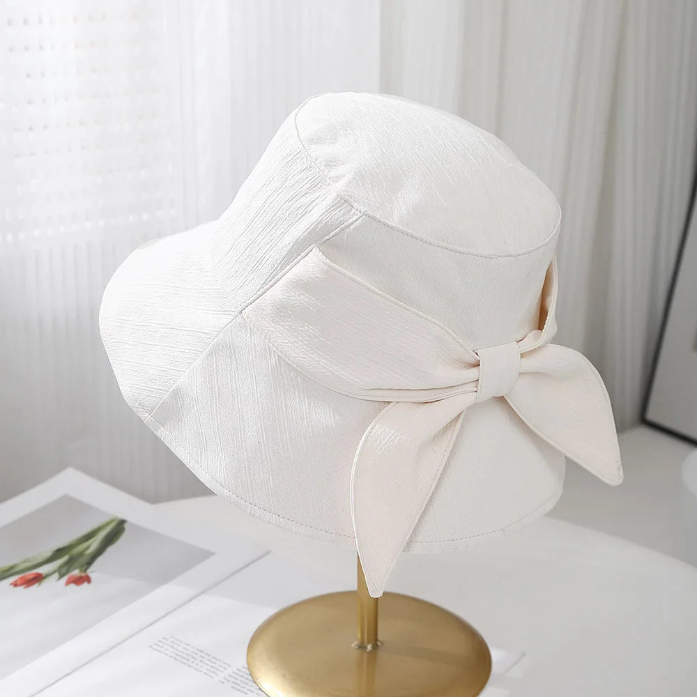 Women's Bowknot Fashion Bucket Hat