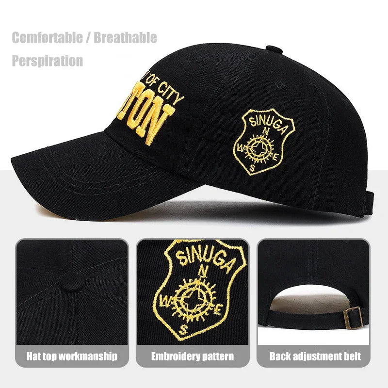 Unisex Baseball Cap Cotton 3D Embroidery Sports Hat