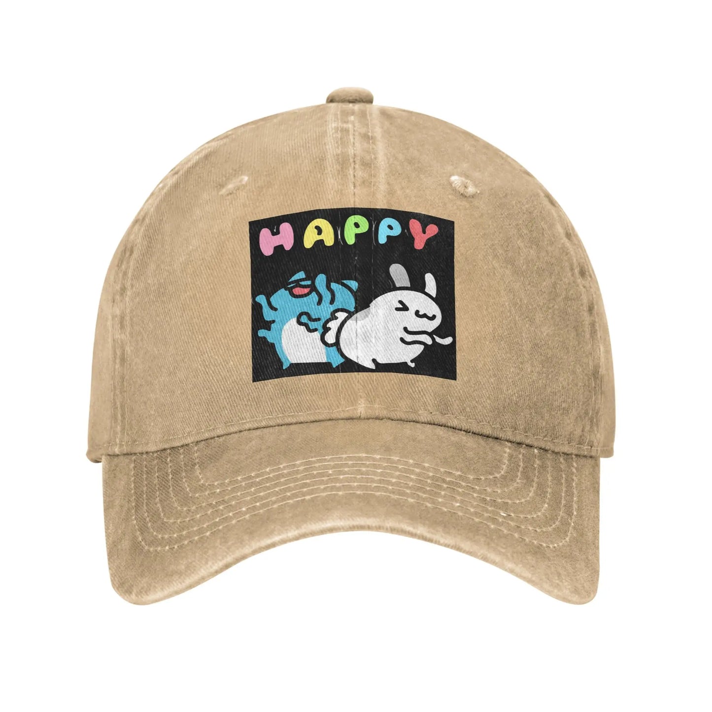 Bugcat Capoo Washed Denim Adjustable Baseball Cap