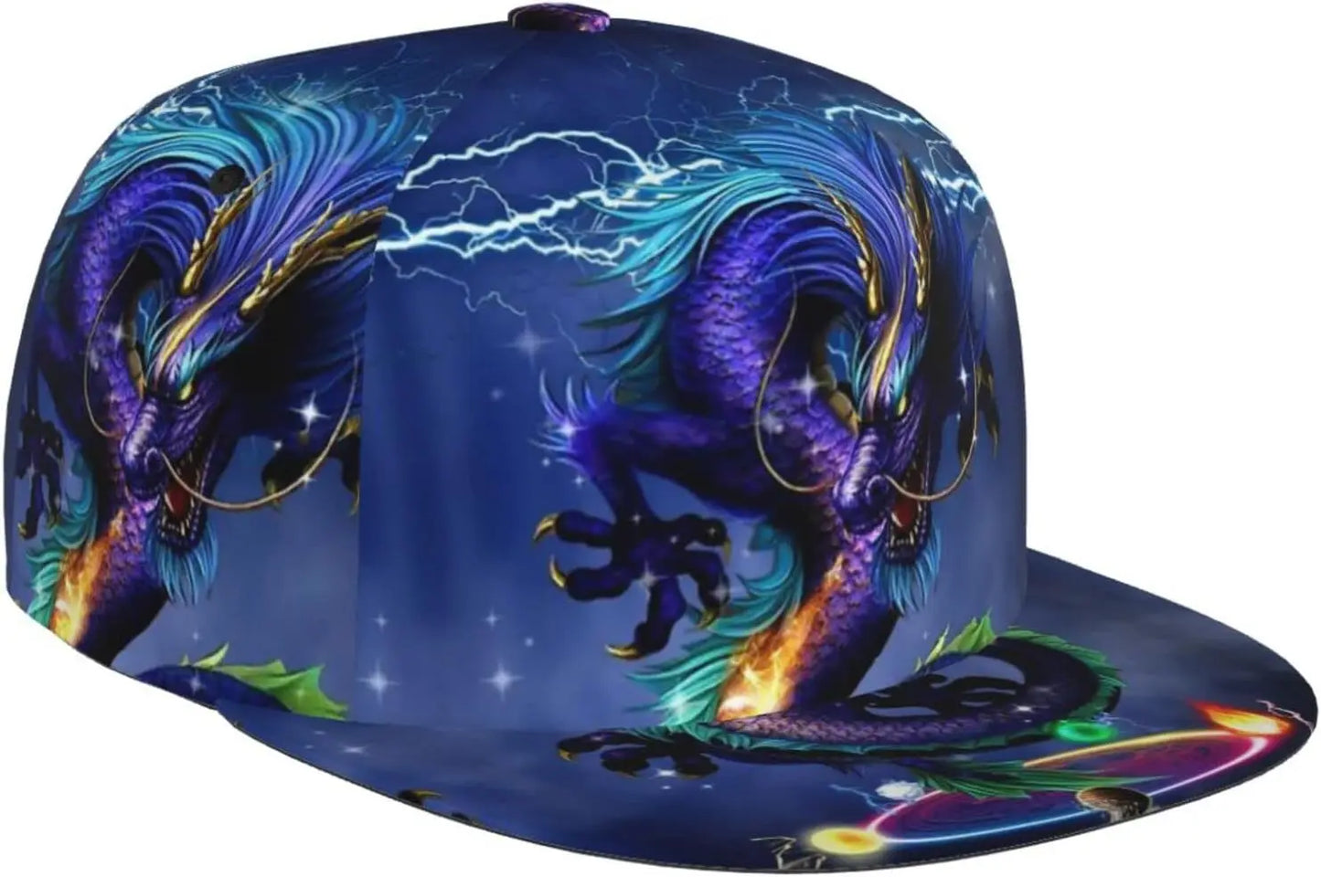 Dragon Flat Bill Adjustable Baseball Cap
