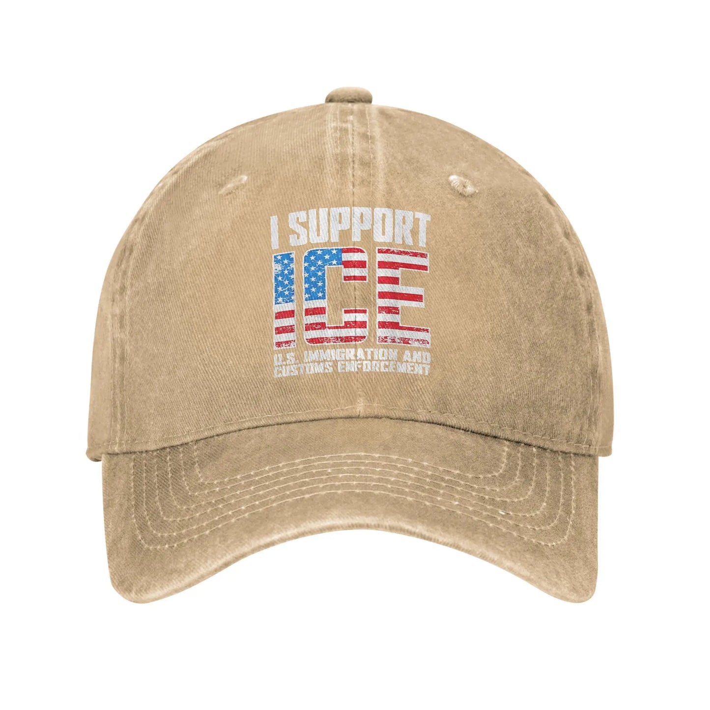 I Support ICE Trucker Adjustable Baseball Cap