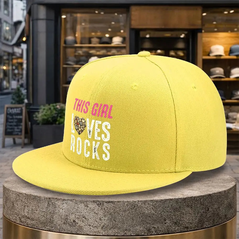 This Girl Loves Rocks Streetwear Snapback Cap