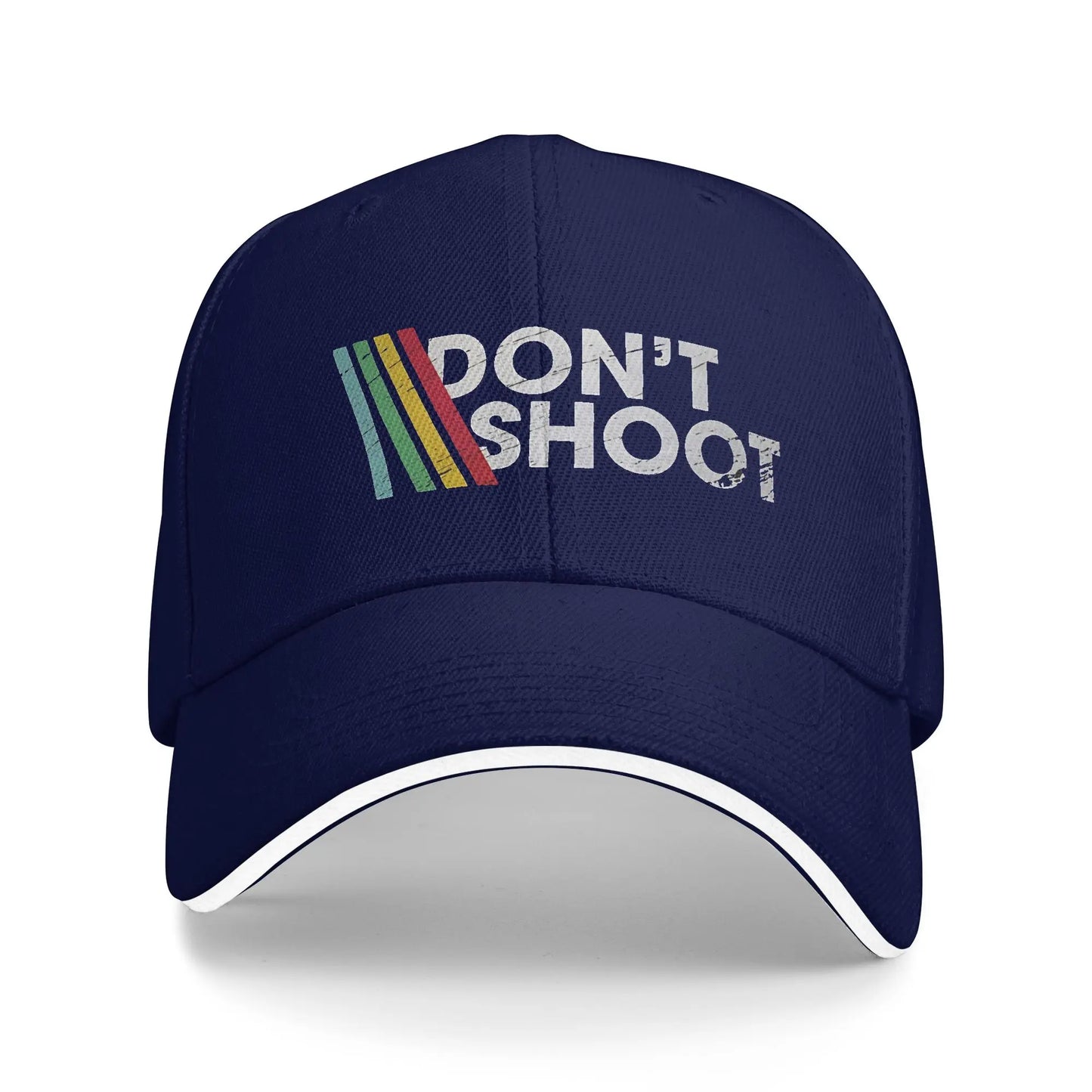 Don't Shoot Arcade Raiders Striped Baseball Cap