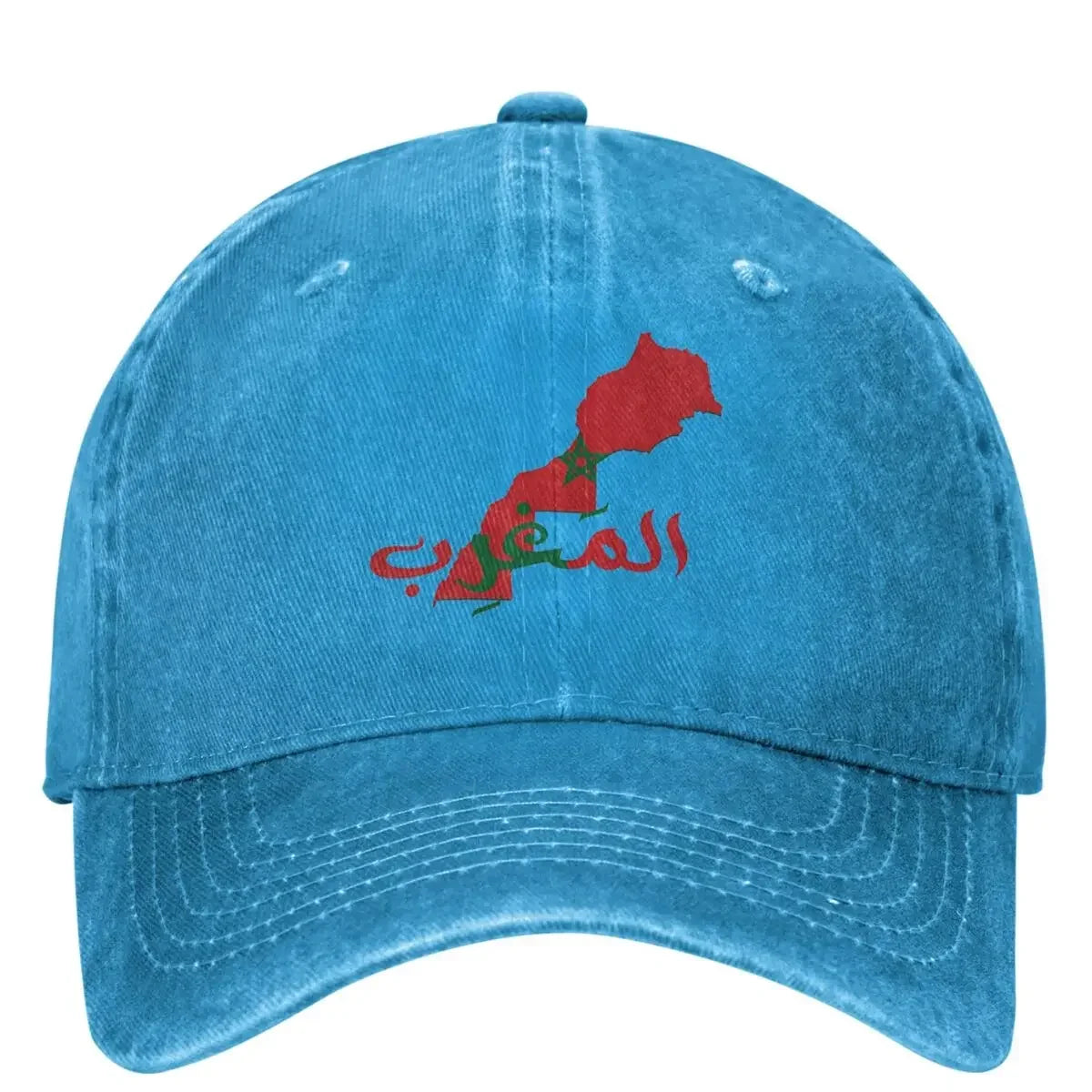Morocco Map Flag Print Baseball Cap