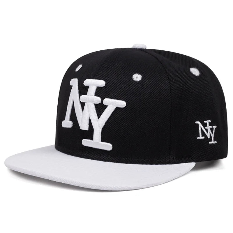 3D Embroidered Letters Y2K Hip Hop Snapback Cap