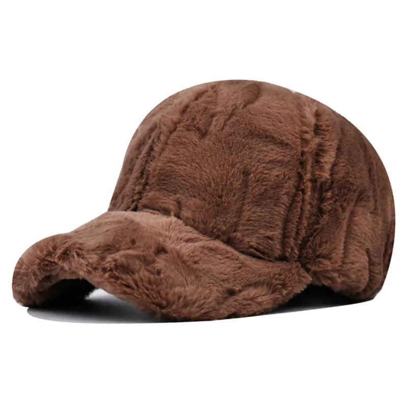 Faux Wool Winter Warm Beanie Cap