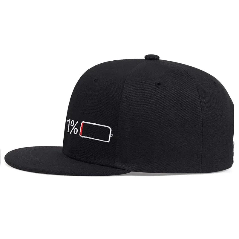 Unisex Battery Embroidery Hip-hop Hats