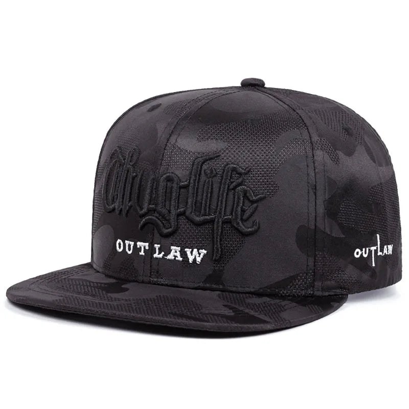 Unisex Riot LIFE Embroidered Flat Brim Cap