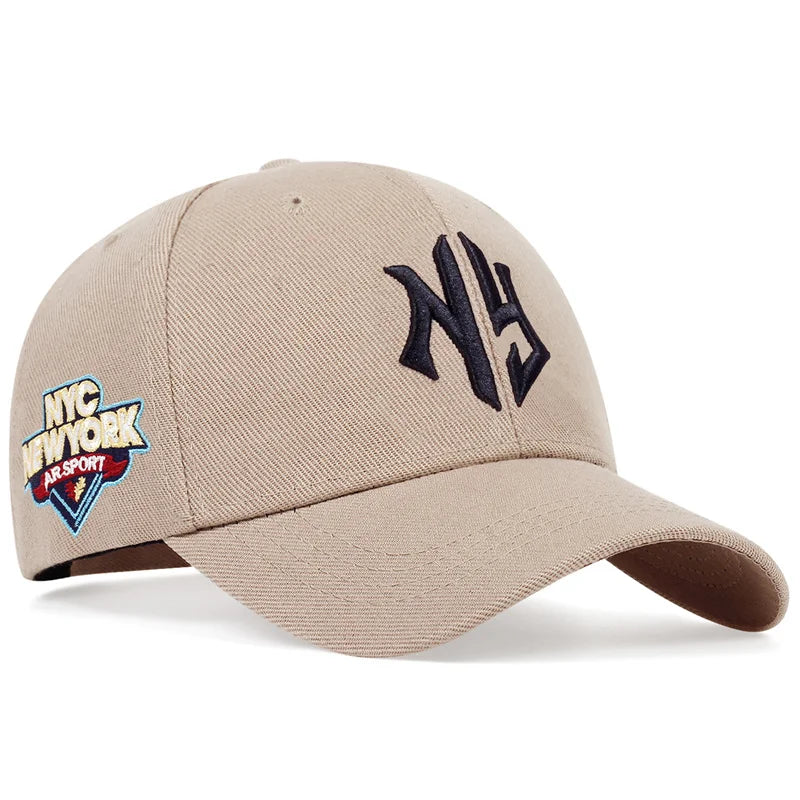 Letter Embroidered Cotton Snapback Cap