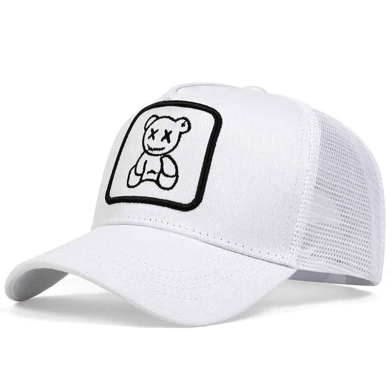 Unisex Little Bear Embroidered Adjustable Baseball Cap