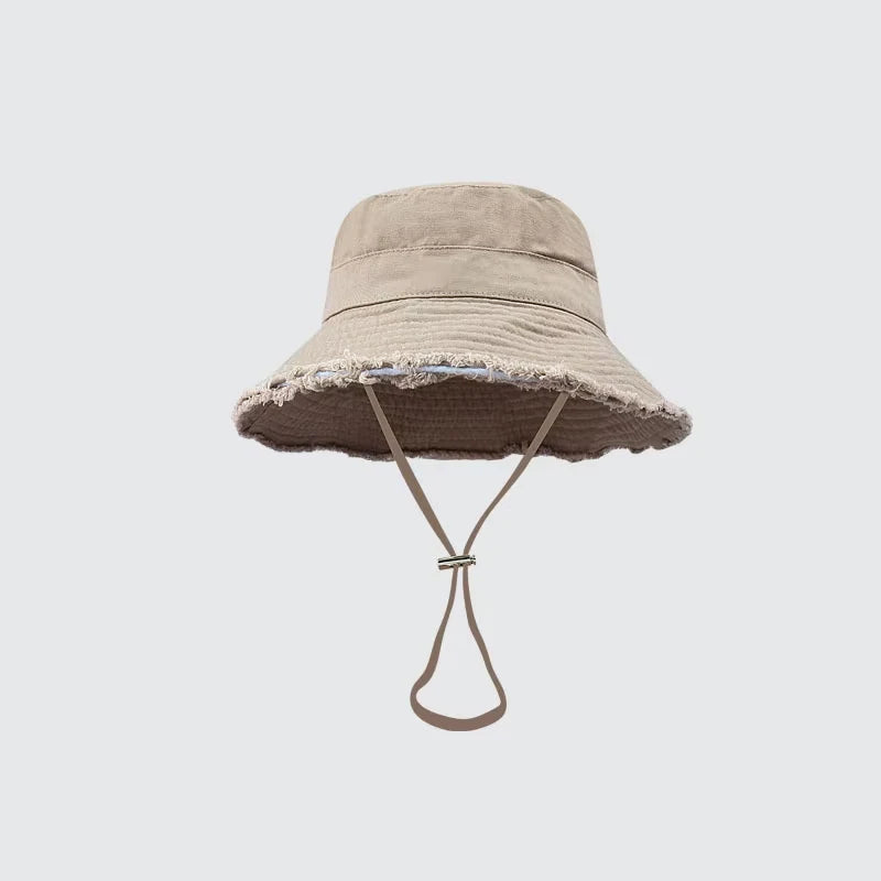 Women's Foldable Retro Travel Fisherman Bucket Hat