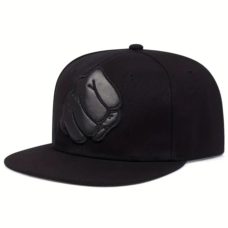 Embroidered Leather Label Hip Hop Snapback Cap