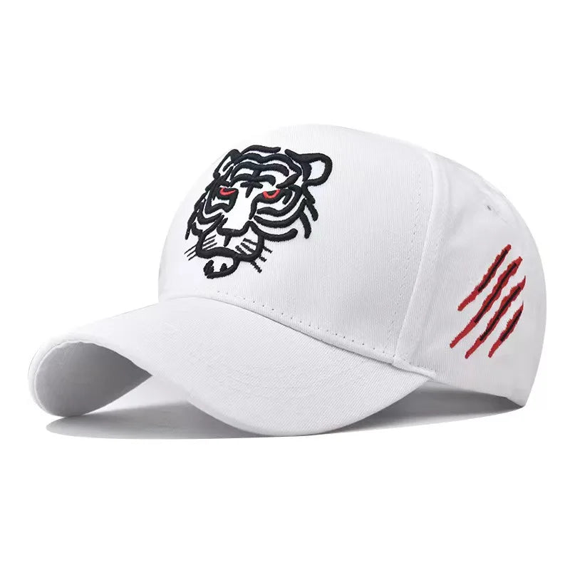 Black Tiger Embroidered Hip Hop Baseball Cap