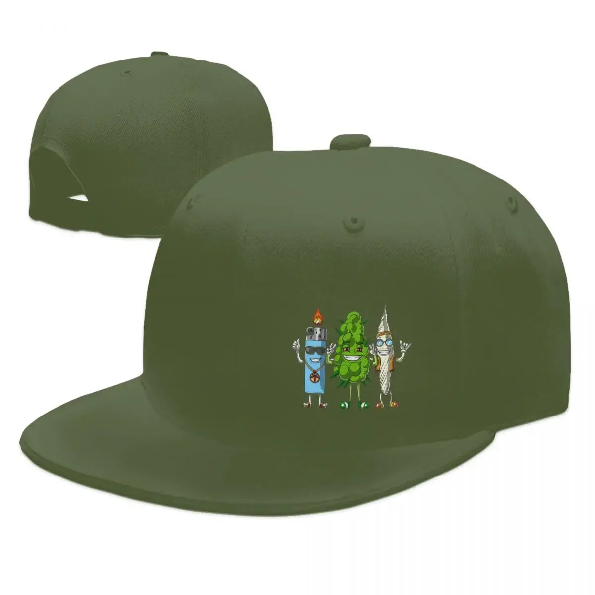Streetwear Bud Joint Lighter Snapback Cap