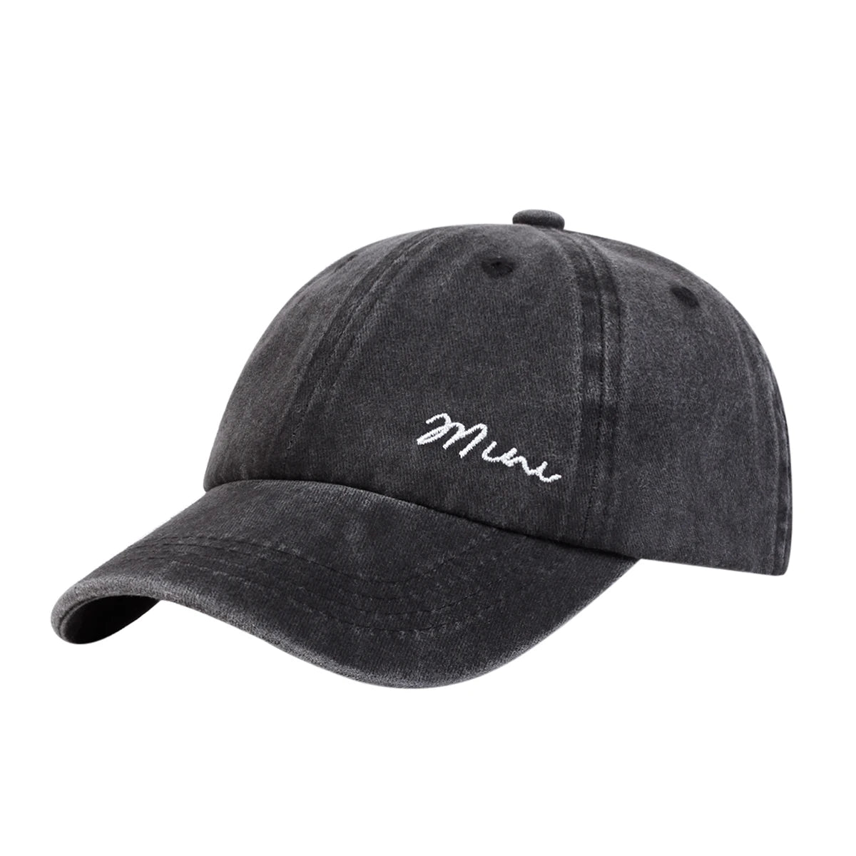 Unisex Parent Child Letter Embroidery Wash Baseball Caps