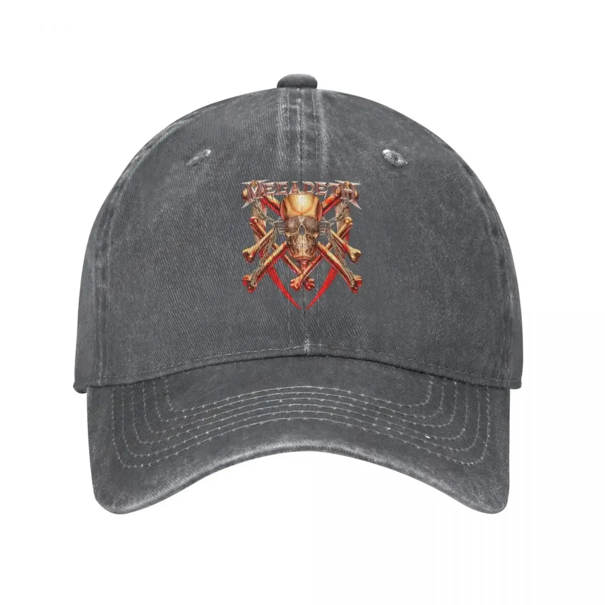 Classic Megadeths Distressed Snapback Baseball Cap