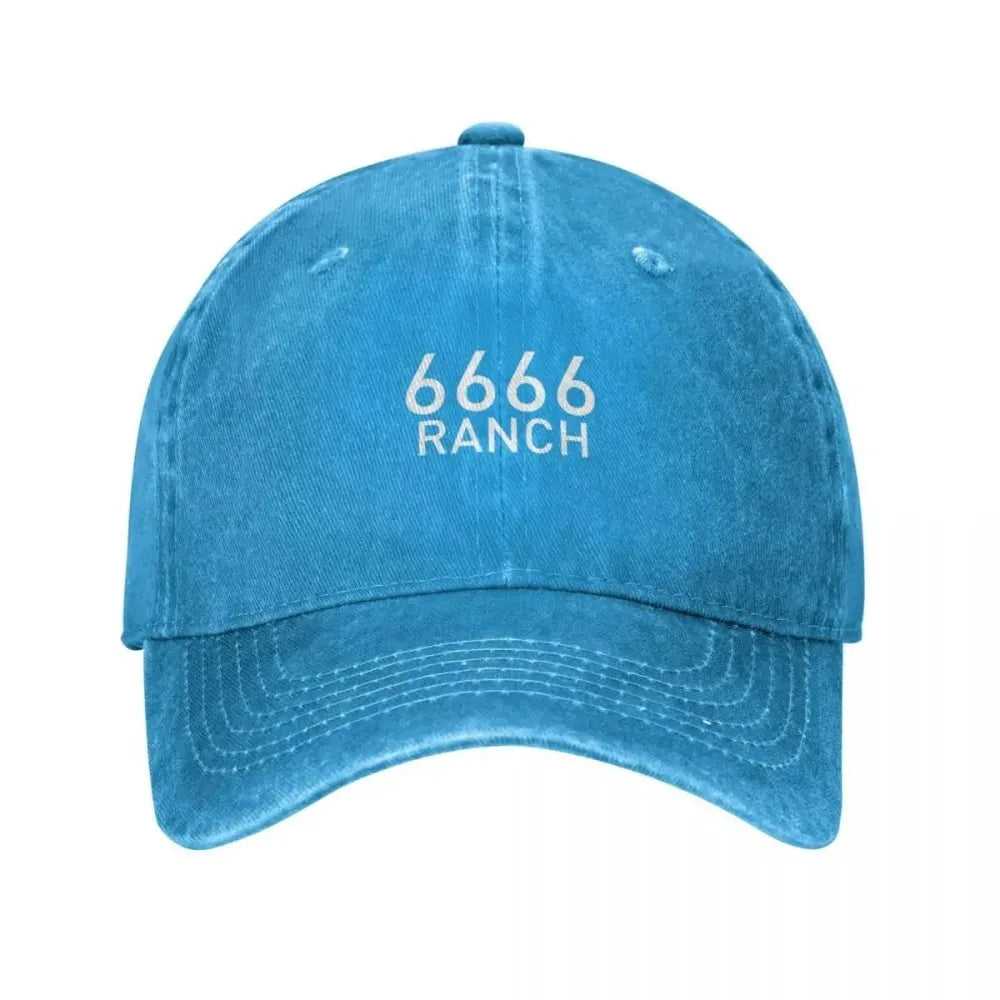 6666 Four Sixes Ranch Washed Cotton Baseball Cap