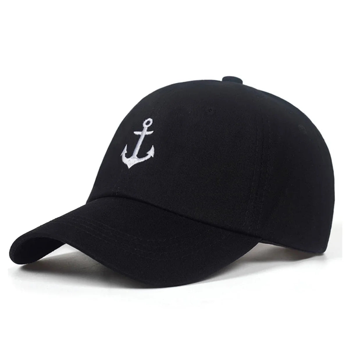 Unisex Ship Anchor Letter Embroidered Casual Baseball Cap