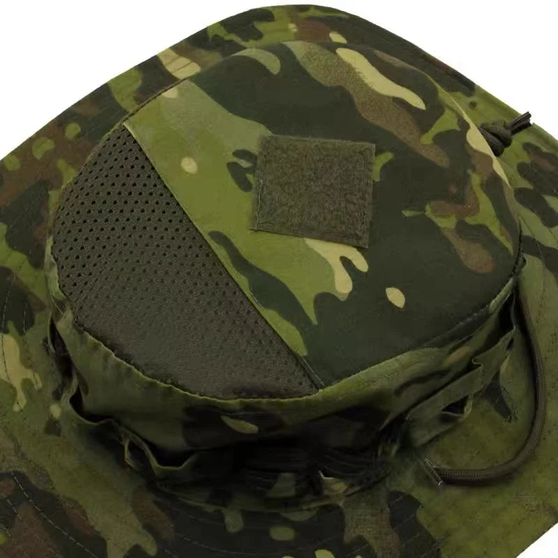 Camo Tactical Enthusiasts Square Pocket Bonnie Cap