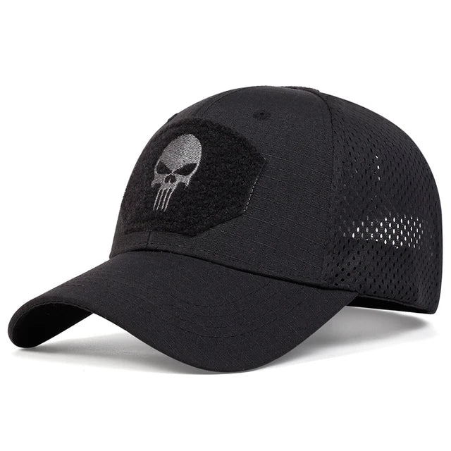Skull Tactical Mesh Baseball Cap
