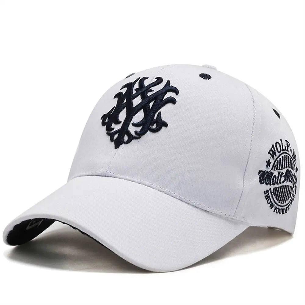 Embroidered Flame Totem Baseball Cap
