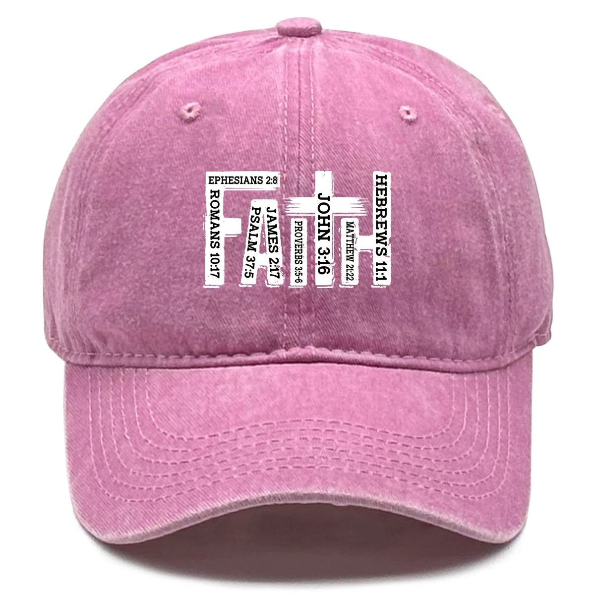 Faith Printed Adjustable Snapback Retro Baseball Cap