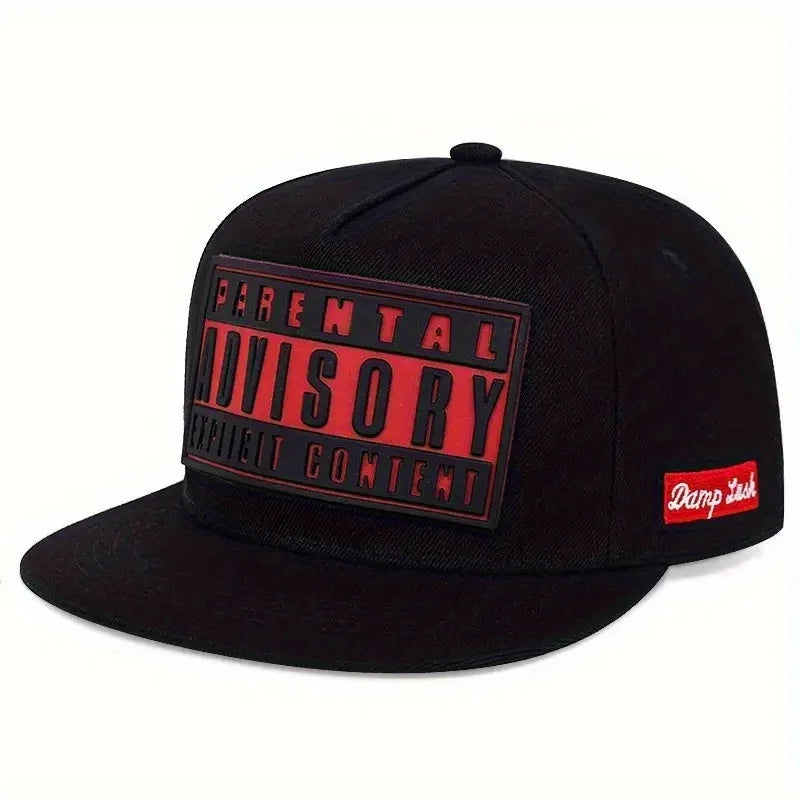 Unisex ADVISORY Embroidered Flat Brim Baseball Cap