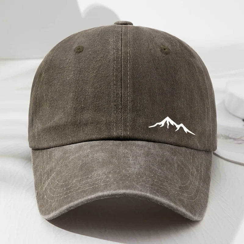 Mountain Print Outdoor Baseball Cap