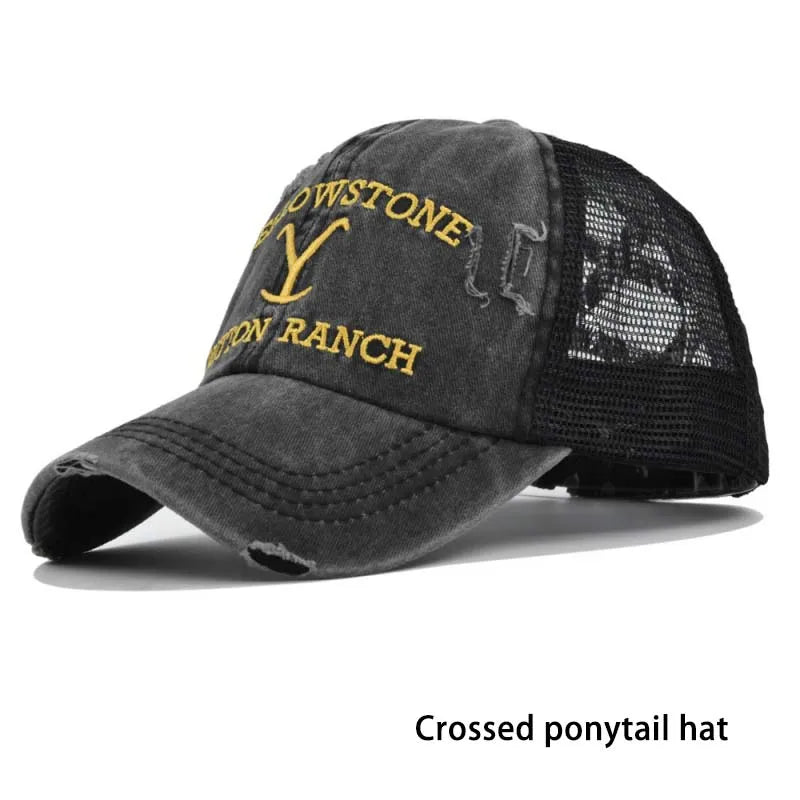 Unisex Yellowstone Dutton Ranch Ponytail Baseball Cap