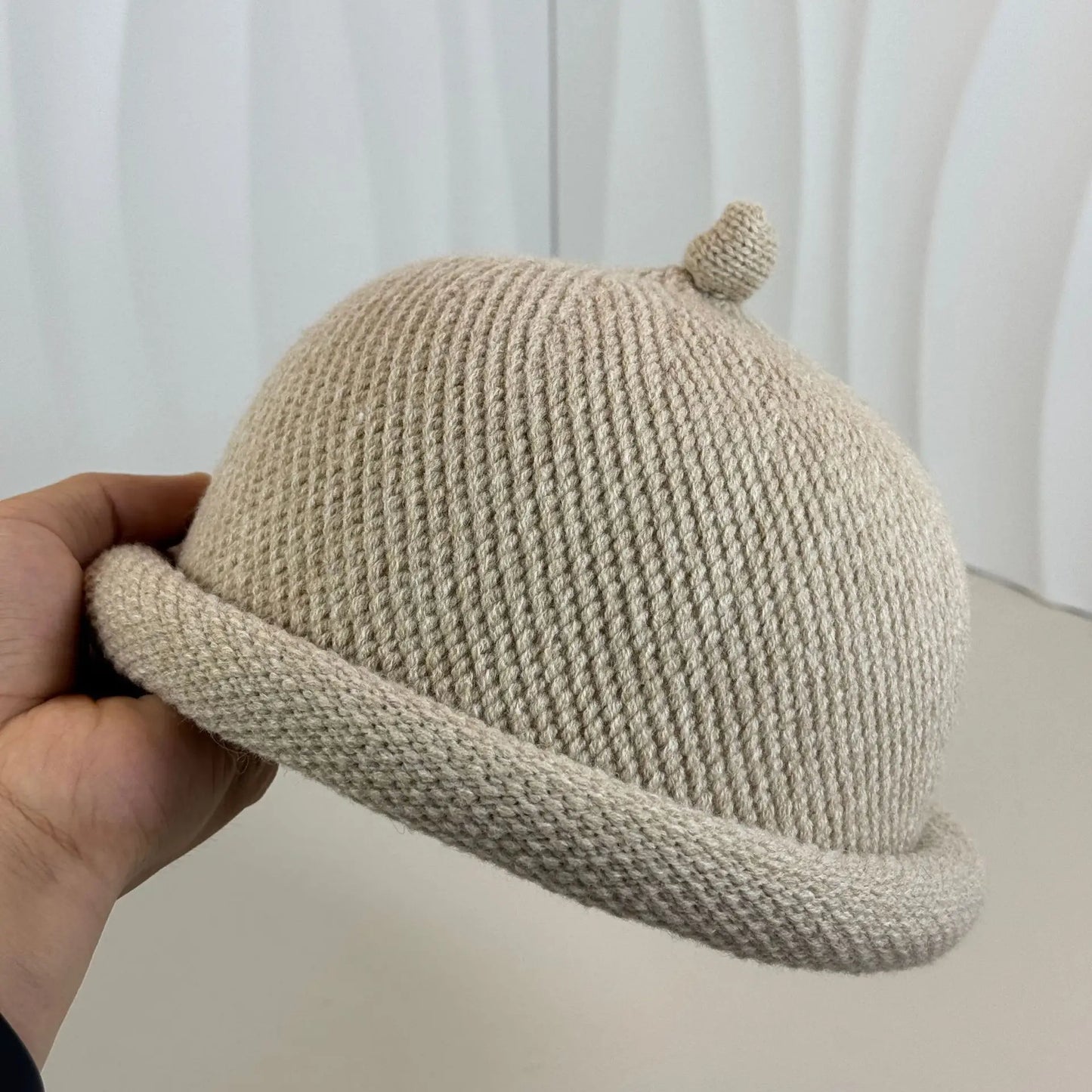 Japanese Knitted Melon Skin Bucket Hat