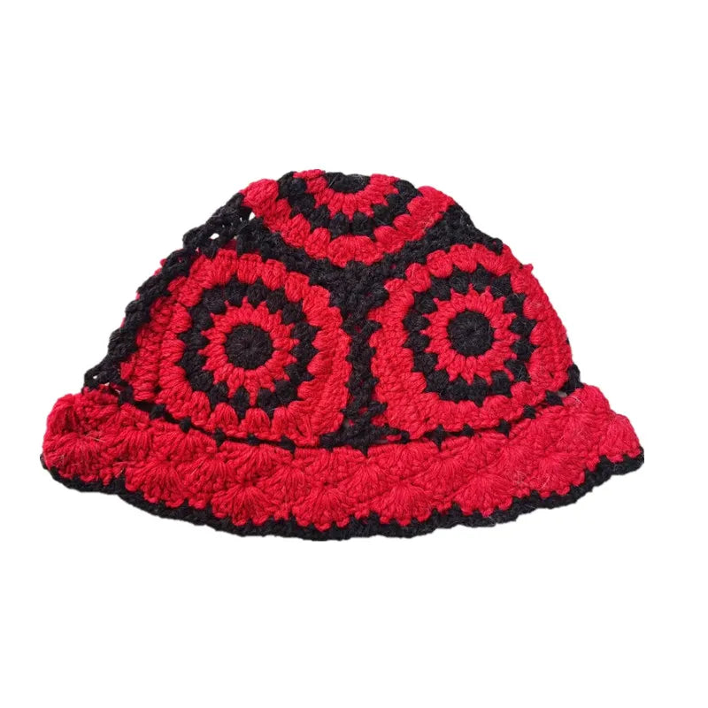 Handmade Crochet Hollow Korean Fashion Bucket Hat