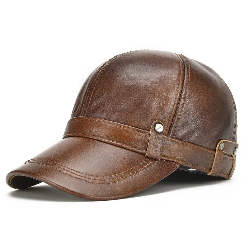 Northwood Leather Hip Hop Snapback Cap