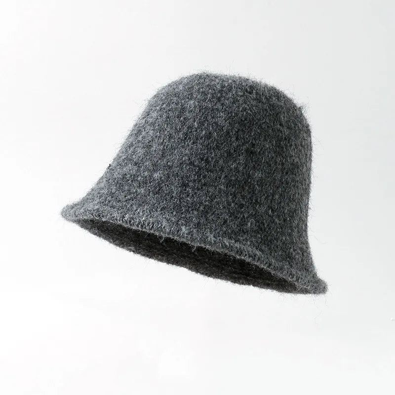 Winter Windproof Simple Design Bucket Hat