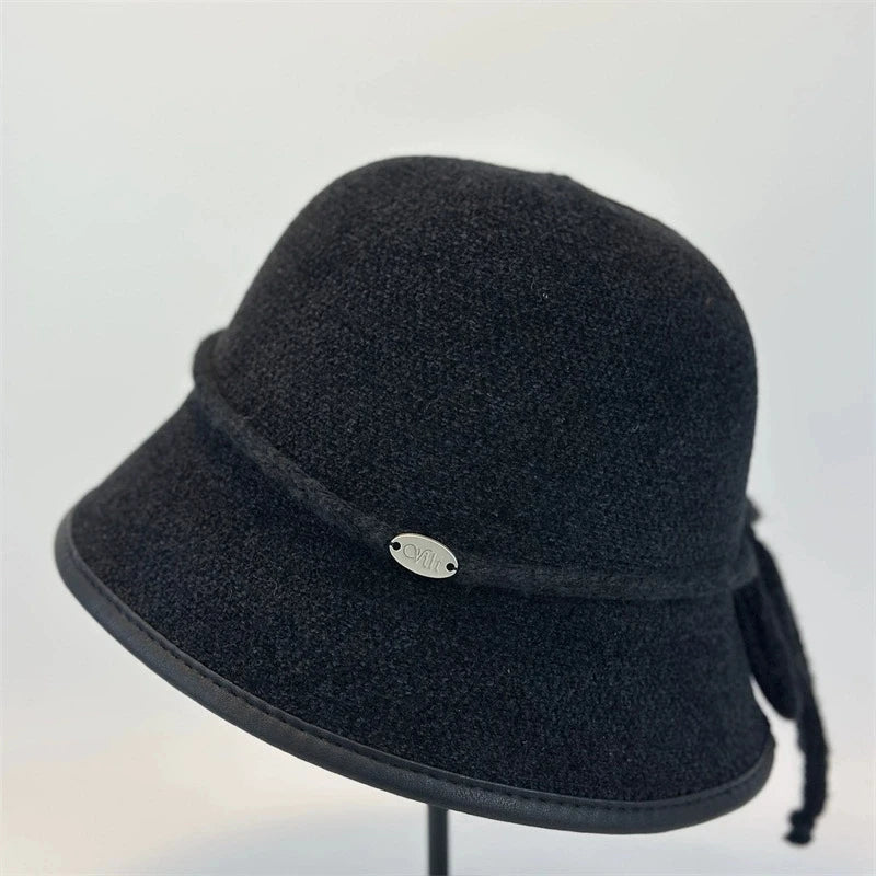Hepburn Style Chenille Bucket Hat