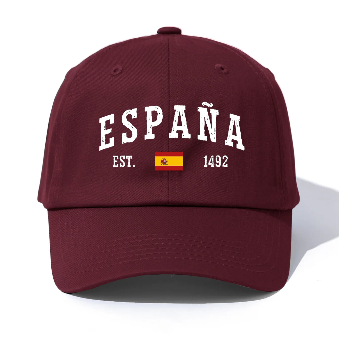 Espana Print Washed Retro Baseball Cap