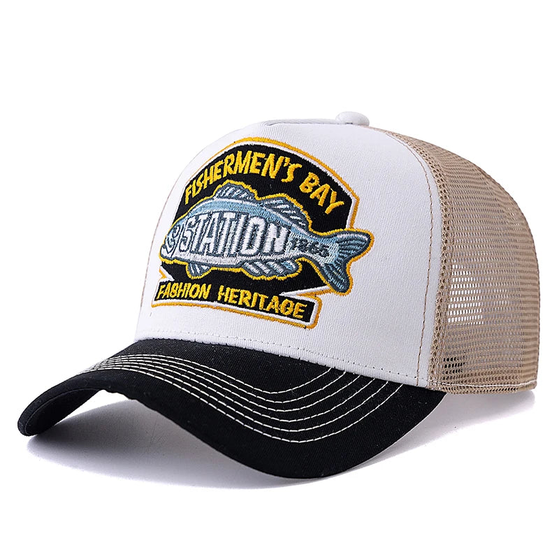 Unisex Summer Fishing Breathable Mesh Baseball Cap