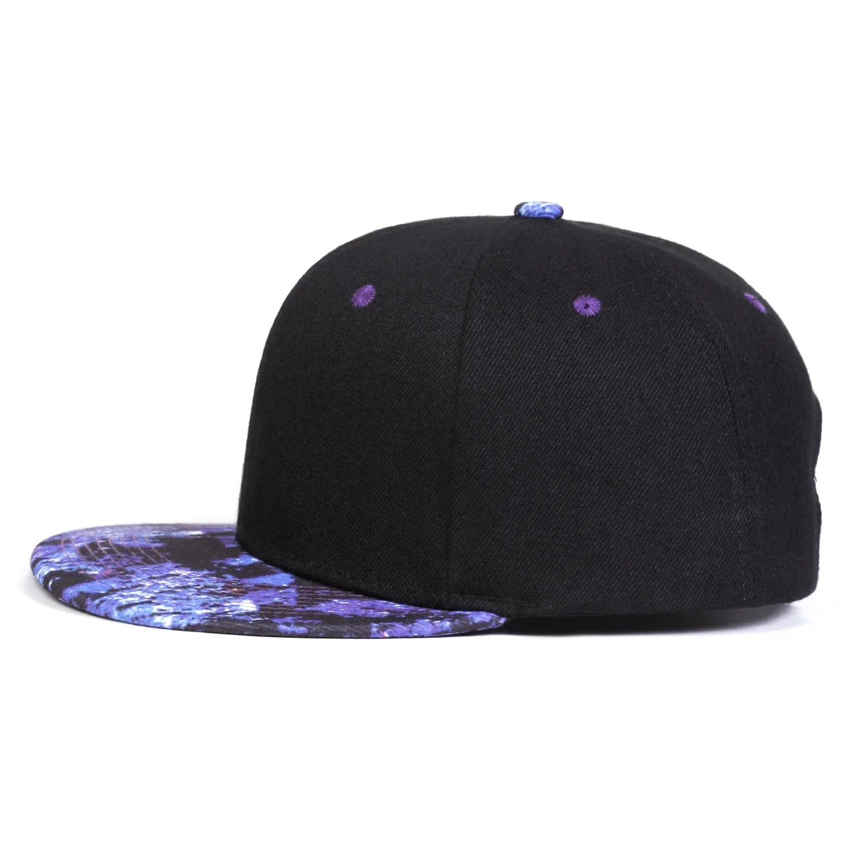 Unisex Purple Starry Sky Printing Hip-hop Hats