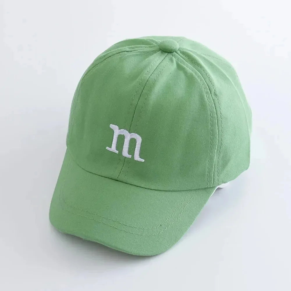 Cartoon Letter Cotton Baseball Cap For Kids